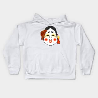 Okame Mask Kids Hoodie